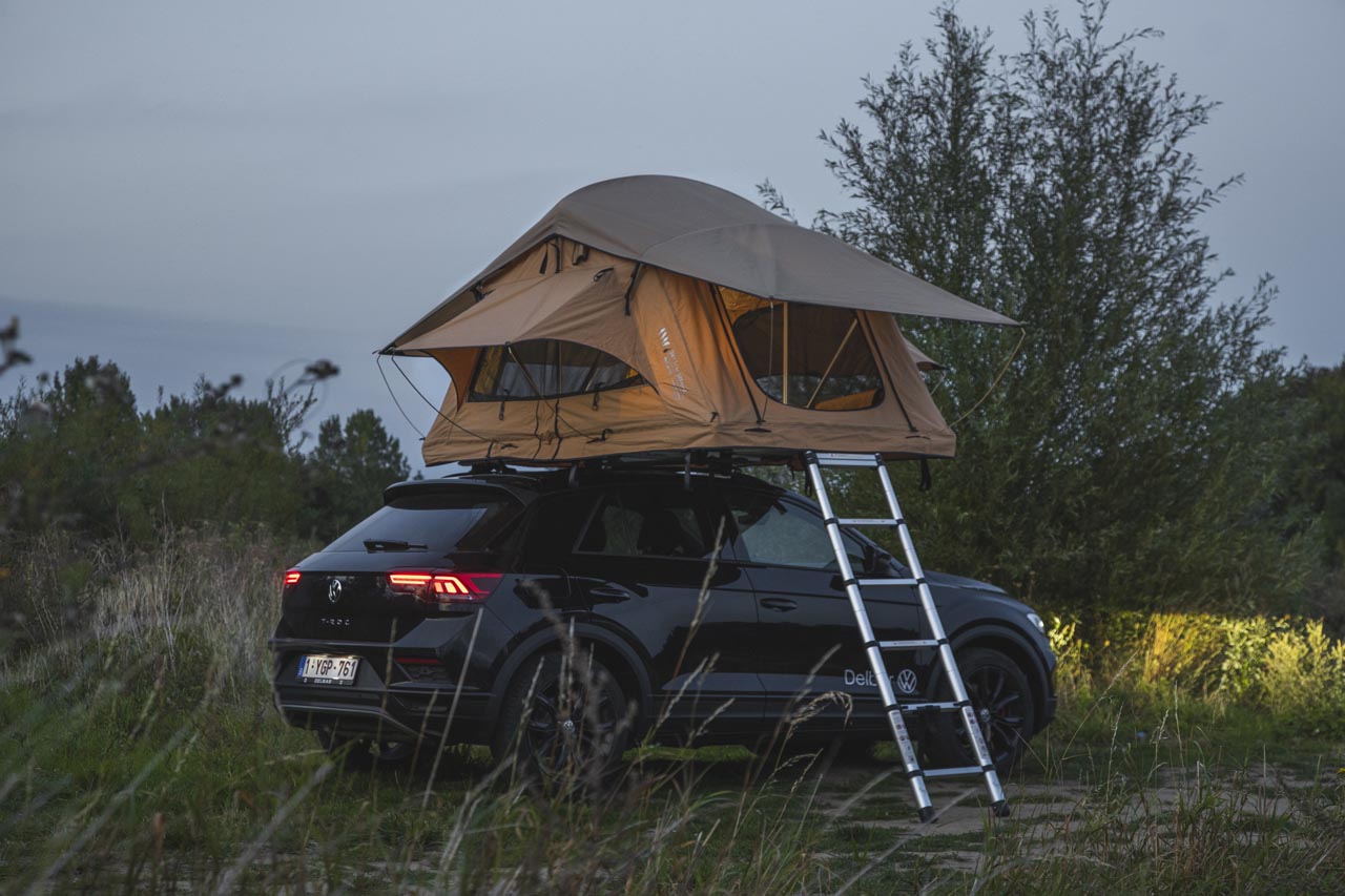 Tente de toit pour voiture 1-2 personnes 120x210cm universelle